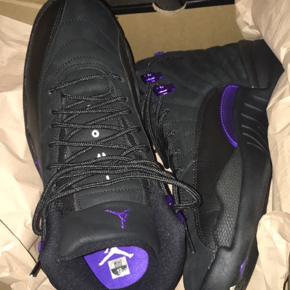 Black and purple Air Jordan 12 Retro